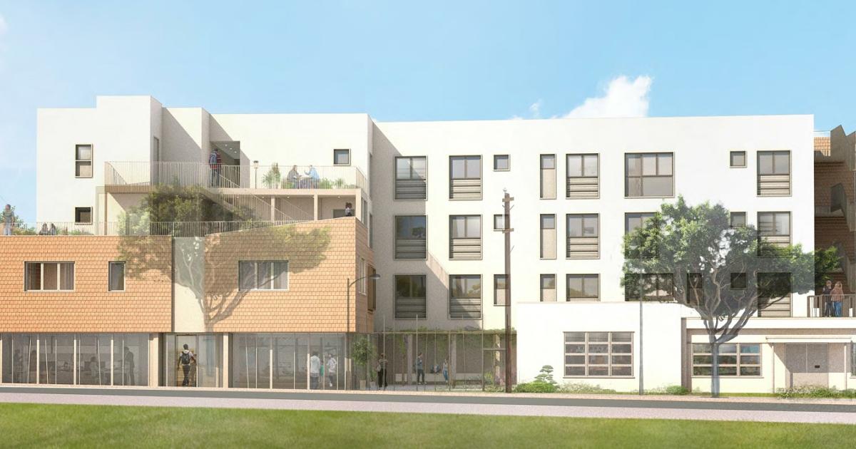 Affordable housing unwrapped at 1413 Michigan Avenue in Santa Monica